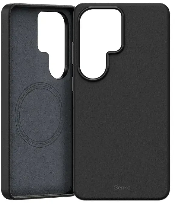 Benks Magnetic Vita Pro Silicone dėklas (A050) skirtas Samsung Galaxy S26 Ultra juodas