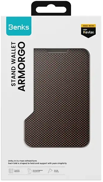 „Benks“ piniginės magnetinis „ArmorGo“ kevlaro stovas, auksinis