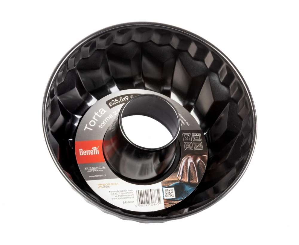 Berretti torto forma su rankove Juoda Nelipni 25,5 cm