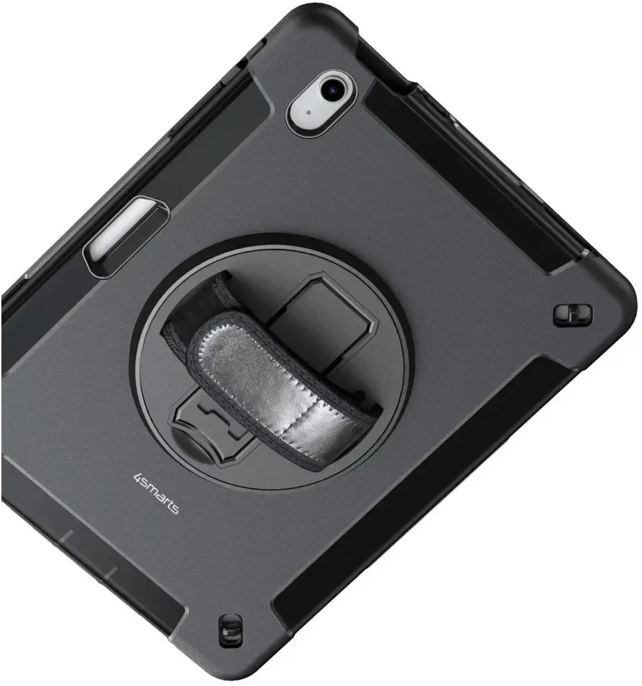 4Smarts Rugged Case Grip, skirta Apple iPad 11\" (A16, 2025) / iPad 10.9\" (10.Gen.) juodas