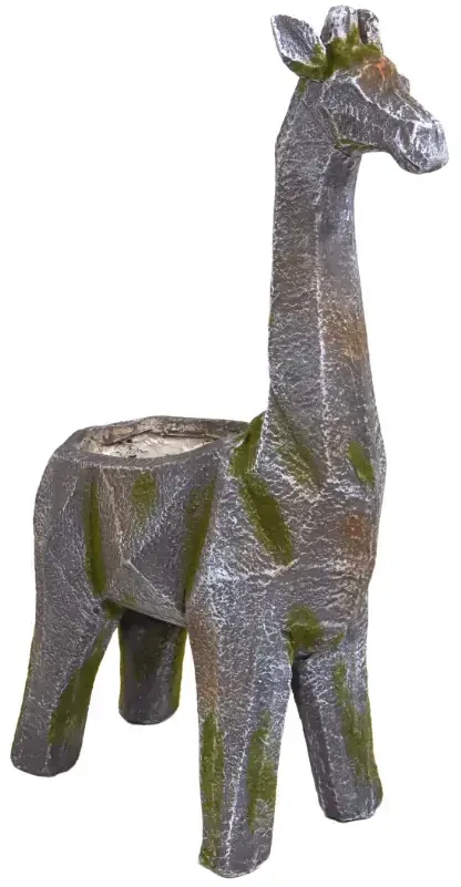 Besk Sodo dekoracija Gėlių vazonas Žirafa 35x17x57cm