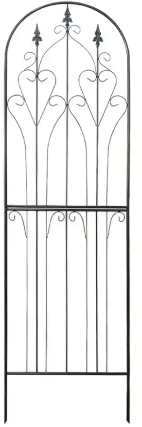 Besk Dekoratyvinės metalinės grotelės 65x220cm, juodos