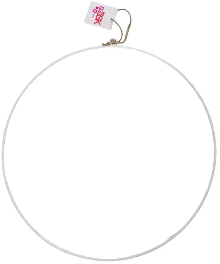 Besk Dekoratyvinis žiedas Baltas, 30cm