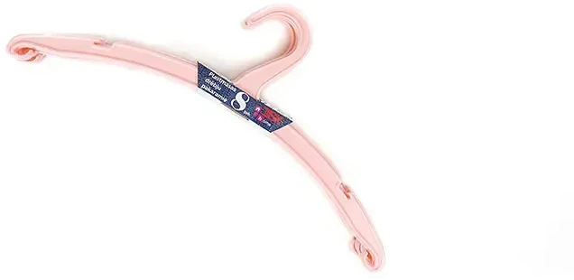 Besk Drabužių pakabos Plastikinės 41x16 cm 8 vnt. Rožinės