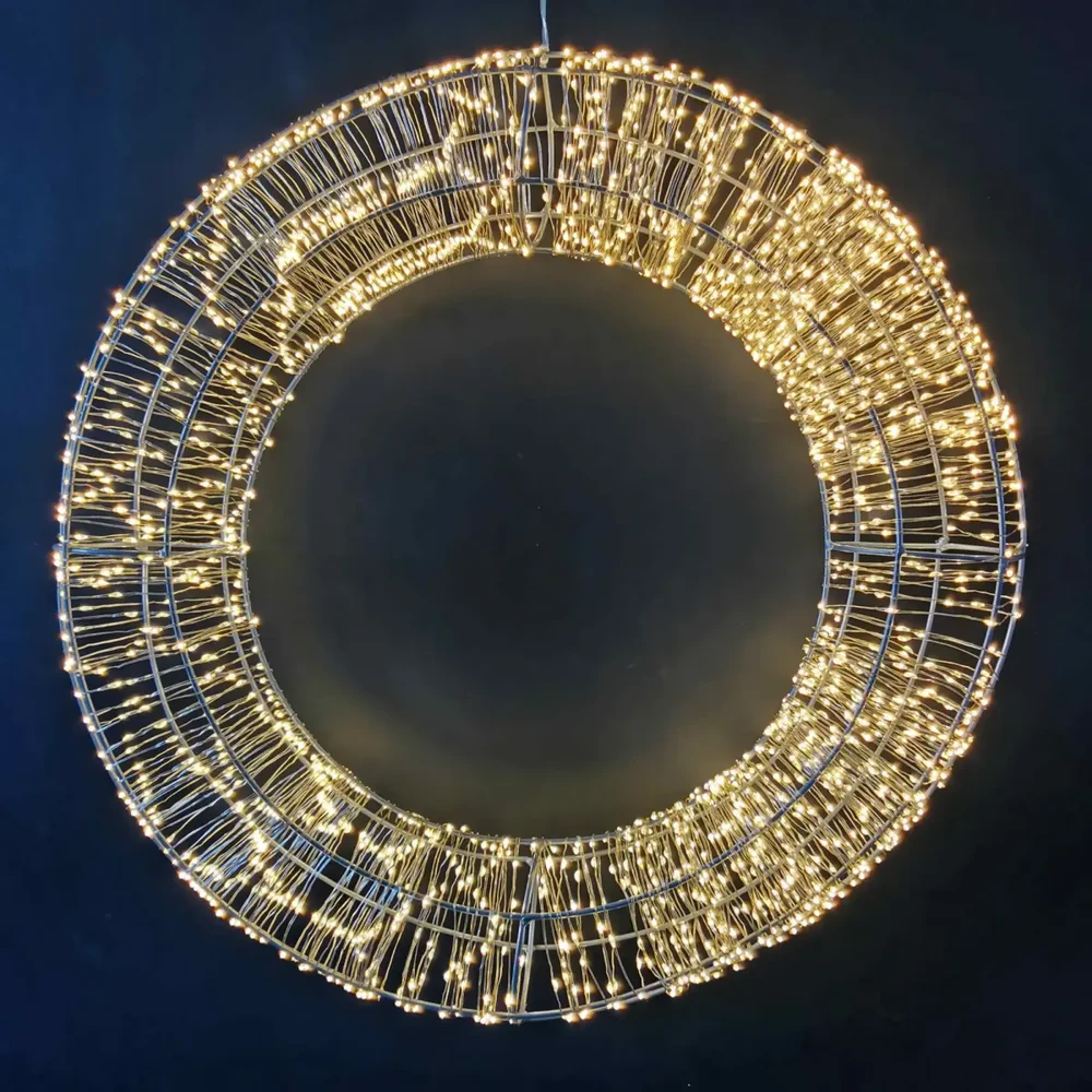 Besk Šviesų vainikas 30 cm, 800MicroLED IP44