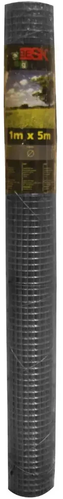 Besk Suvirintas vielos tinklas, 1x5 m, 12,7x12,7 mm,