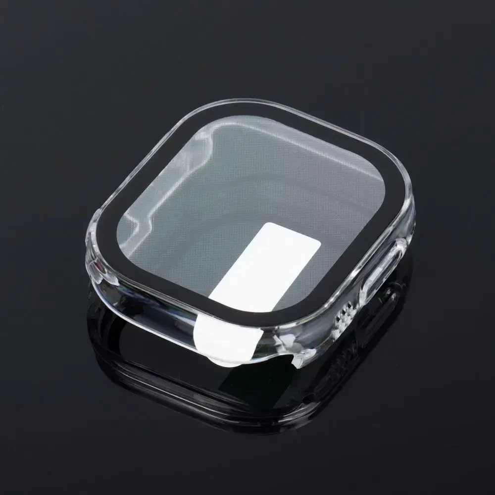 „Bestsuit“ dėklas su hibridiniu stiklu, skirtas „Apple Watch Ultra/Ultra 2“, 49 mm – skaidrus