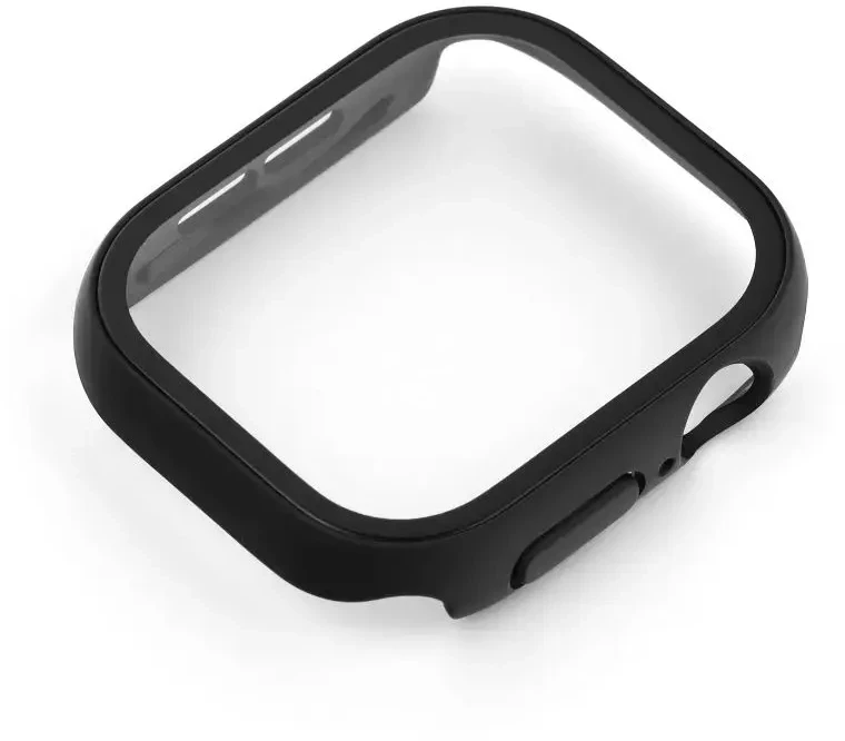 Bestsuit dėklas su hibridiniu stiklu, skirtas Apple Watch 10 46mm - juodas