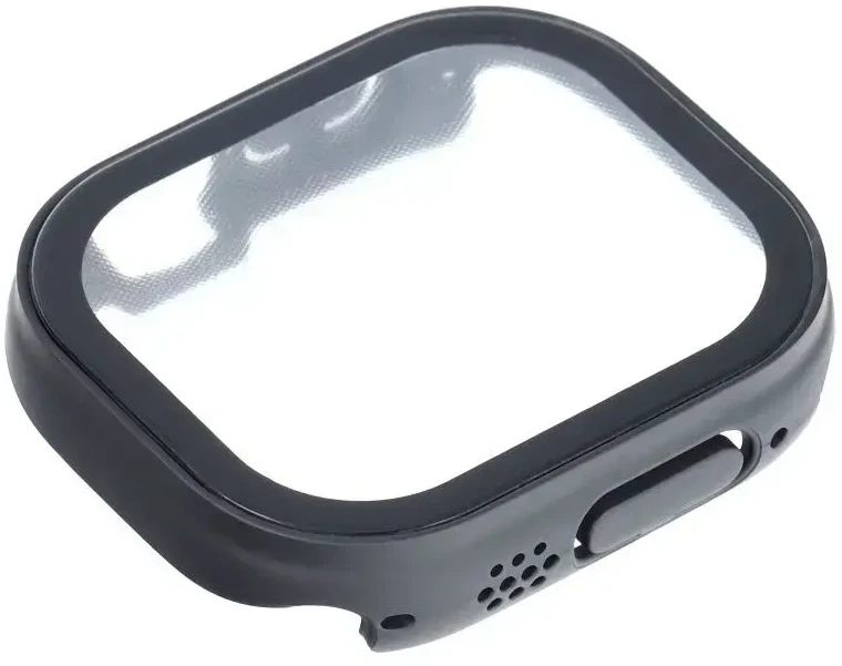 „Bestsuit“ dėklas su hibridiniu stiklu, skirtas „Apple Watch Ultra/Ultra 2“, 49 mm - juodas