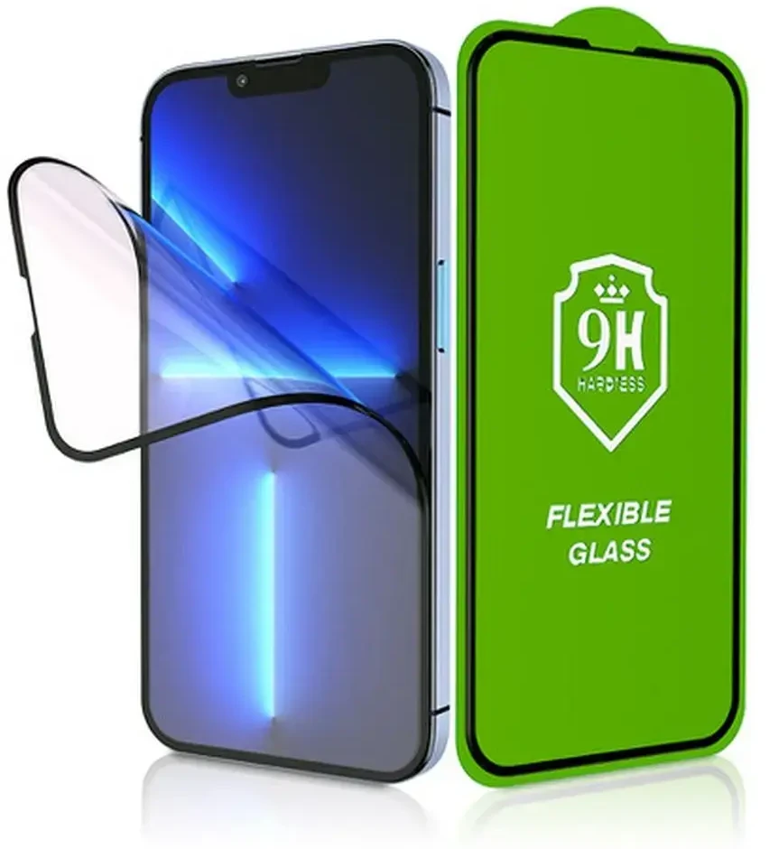 Szkło hybrydowe 5D Full Glue do iPhone 17 PRO / 18 PRO Bestsuit Flexible juoda