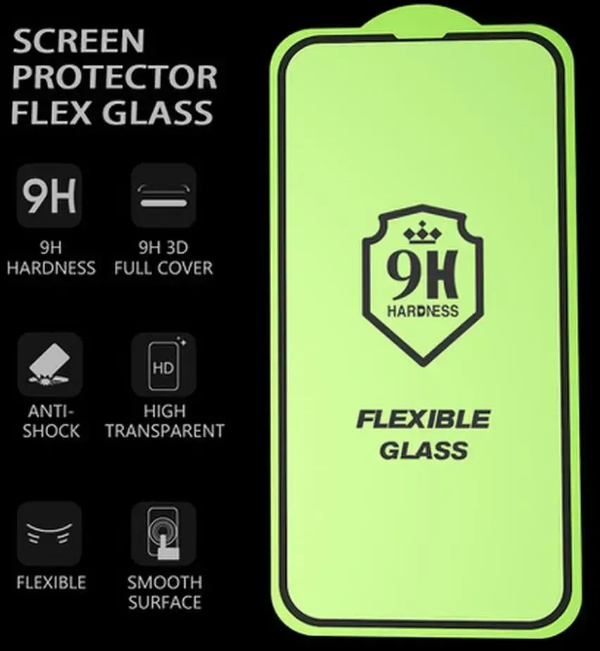 Szkło hybrydowe 5D Full Glue do iPhone 17 PRO / 18 PRO Bestsuit Flexible juoda