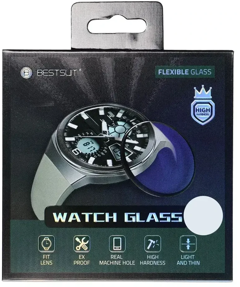 LCD apsauginis stikliukas Bestsuit Flexible Hybrid Glass 5D Apple Watch 7 45mm