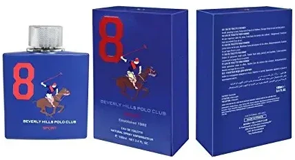 Beverly Hills Polo Club 8 Sport EDT tualetinis vanduo vyrams, 100 ml