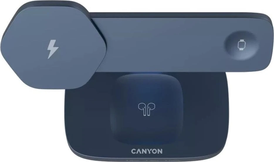 CANYON belaidė įkrovimo stotis Hexagon 310 3in1 Tamsiai pilka/mėlyna