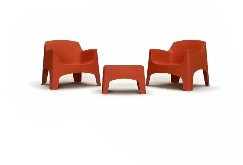 Lauko baldų komplektas Bica Sodo baldų komplektas Set Ibiza Terrace in brick red
