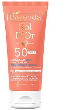 Bielenda Protective face cream SPF 50 Moisturizing Light Kreminis 50 ml