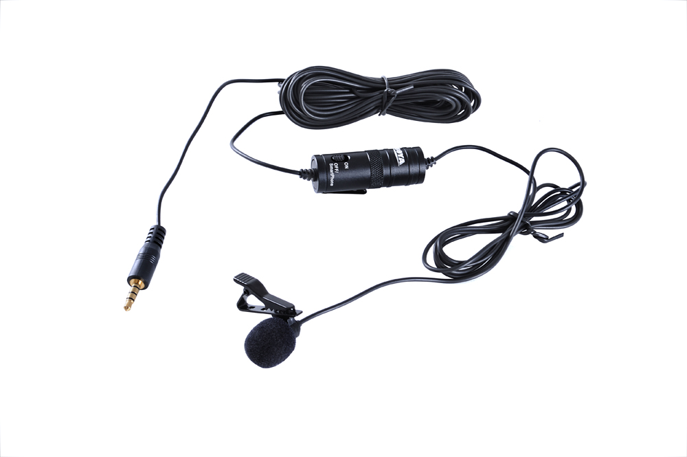 Mikrofonas BOYA 65-18000 HZ, 6.3 mm stereo adapteris, juodas / BY-M1 / BOYA10003