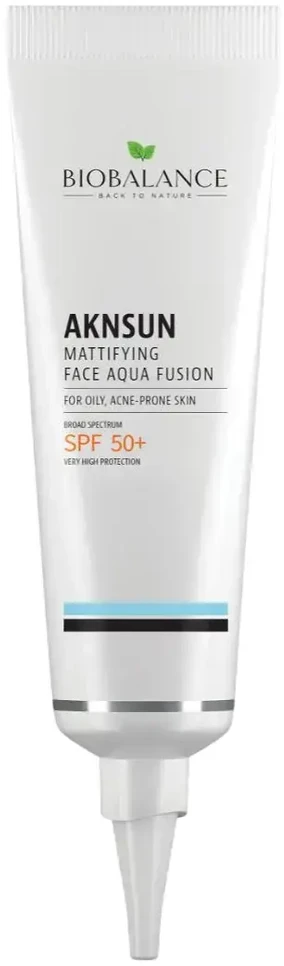 Bio Balance AKNSUN Matinantis ir apsaugantis prieš saulės poveikį kremas veidui SPF 50+ apsauginis kremas veidui nuo saulės, 40 ml