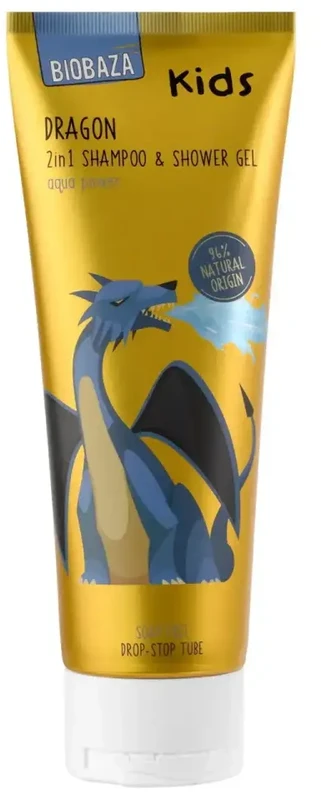 Biobaza Dragon Kids Dušo želė & Šampūnas 2-In-1 Aloe Vera, 250 ml