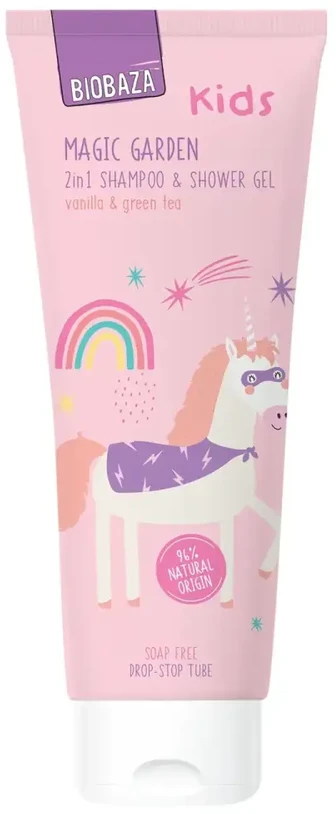 Biobaza Magic Garden Dušo želė & Šampūnas 2-In-1, 250 ml