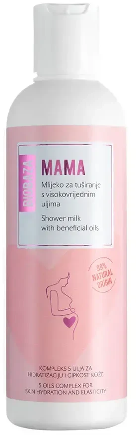 Biobaza, Mama, Natural Ingredients, Anti-Stretch Marks, Shower Kreminis, 200 ml