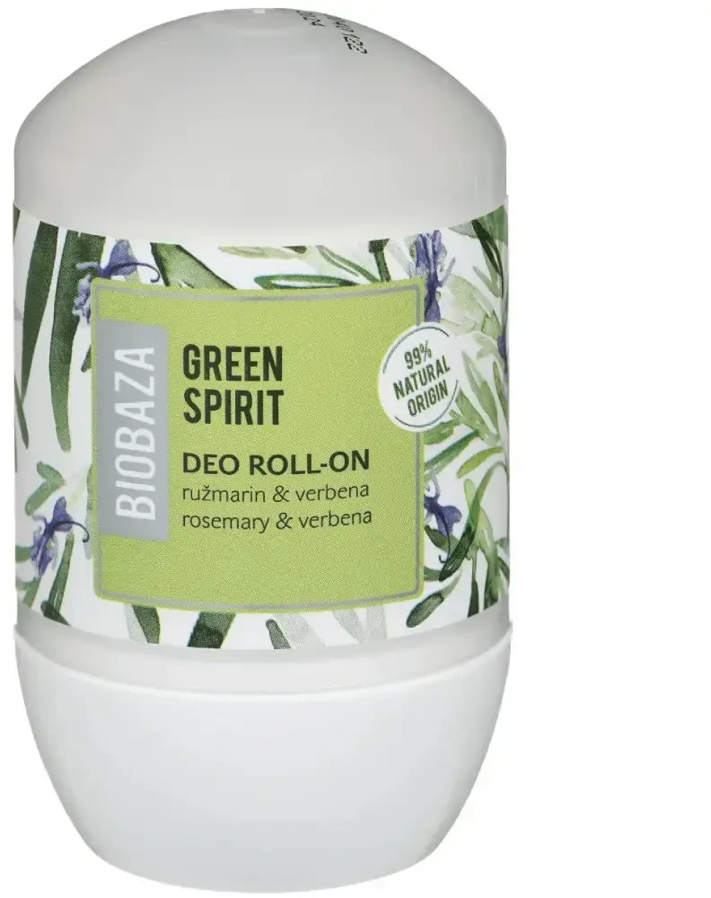 Biobaza Žalias Spirit Natural Ingredients Refreshing Žalias Dezodorantas Roll-On For Women, 50 ml