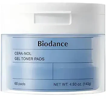 BIODANCE Cera-nol Gel Toner Pads Geliniai toniko padeliai, 60 vnt