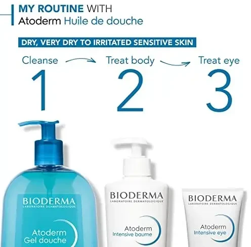 Bioderma Atoderm Gel Douche Dušo želė sausai ir jautriai odai, 1000 ml