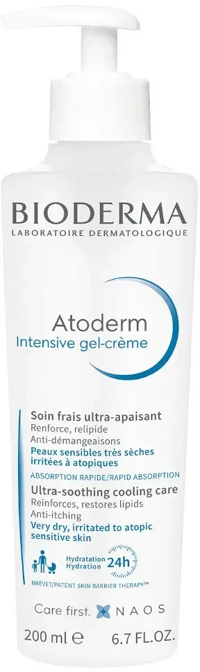 Bioderma Intensive gelinis kremas Atoderm ( Ultra-Soothing Cooling Care ) 200 ml