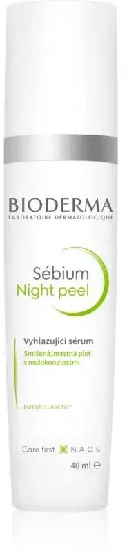 Odą lyginantis koncentratas riebiai ir mišriai odai Bioderma SEBIUM NIGHT PEEL, 40ml