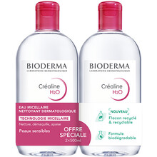Bioderma Crealine H2O Original Micellar Vanduo Duo Set, 1000 ml
