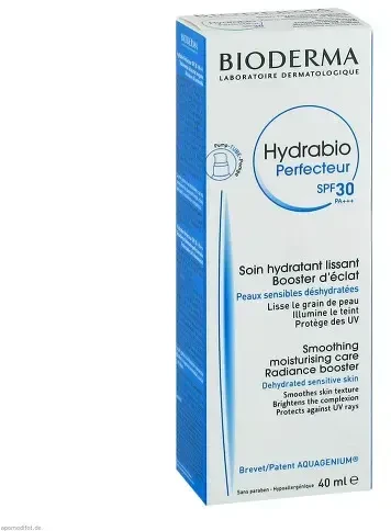Bioderma Hydrabio Perfecteur SPF 30 Drėkinamasis veido kremas, 40 ml
