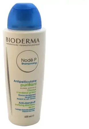 Bioderma Nodé P Nuo pleiskanų Purifying Šampūnas valomasis šampūnas nuo pleiskanų riebiai odai, 400 ml