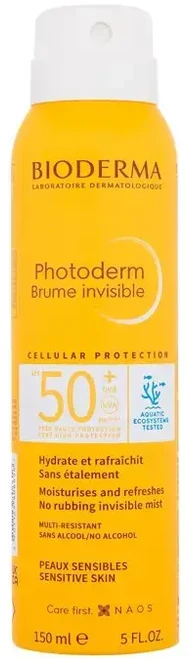 Kūno dulksna nuo saulės Bioderma Photoderm Mist SPF50+, 150 ml
