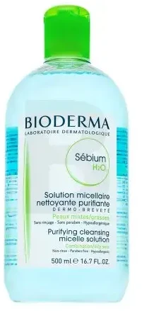 Bioderma Sébium H2O Micelinis vanduo riebiai ir mišriai odai, 500 ml