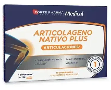 Bioibérica Forte Pharma Articolágeno Nativo Plus 30 tablečių
