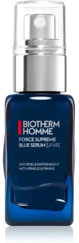 Biotherm Homme Force Supreme Mėlyna Serum Anti-Wrinkles & Firming stangrinantis veido serumas nuo raukšlių vyrams, 30 ml