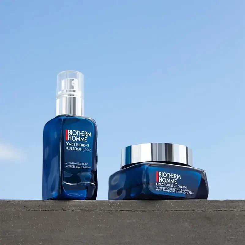 Biotherm Homme Force Supreme Mėlyna Serum Anti-Wrinkles & Firming stangrinantis veido serumas nuo raukšlių vyrams, 30 ml