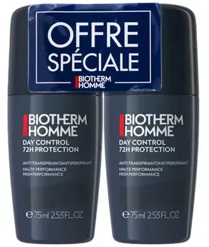 Biotherm Homme 72H Day Control Extreme Protection Roll-on rutuliniai dezodorantai vyrams, 2 x 75 ml