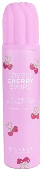 Biovene „Lovely Cherry Swirl“ drėkinamosios dušo putos, 250 ml
