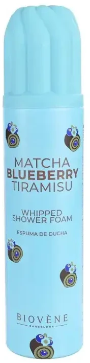 Biovene drėkinamosios dušo putos su matcha ir mėlynių tiramisu, 250 ml