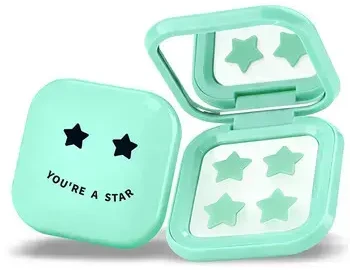 Biovene Pimple Star Patches & Mirror Case 32 vnt. Žalių pleistrų rinkinys