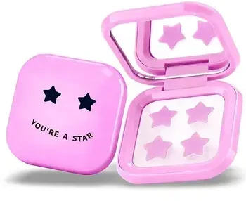 Biovene Pimple Star Patches & Mirror Case 32 vnt. Rožinis pleistrų rinkinys