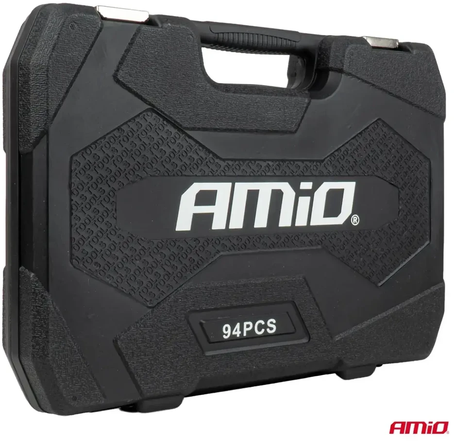 Antgalių su reketiniais raktais rinkinys 94 vnt. amio-05018