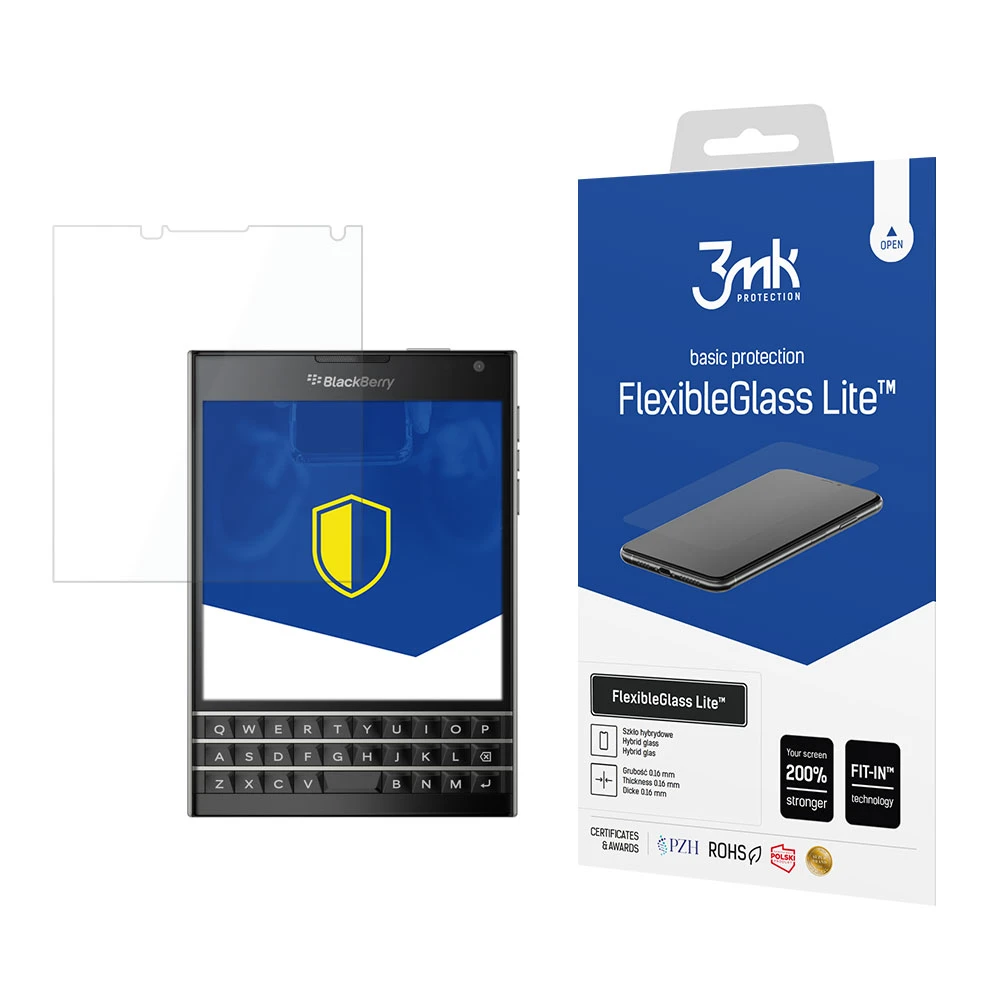 Hibridinis stiklas, skirtas „BlackBerry Passport“ – 3mk FlexibleGlass Lite