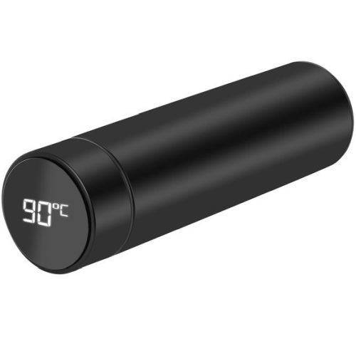 Blackmoon Termosas nerūdijančio plieno išmanusis termo puodelis su LCD ekranu, juodas 500ml