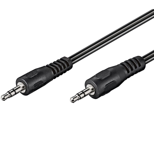 Kabelis Goobay Jack 3.5mm - Jack 3.5mm 2.5m juoda (50019)