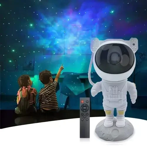 Blackmoon Astronauto žvaigždžių projektorius, vaikų naktinė lemputė, kosmoso projektorius, nuotolinio valdymo pultas -e796
