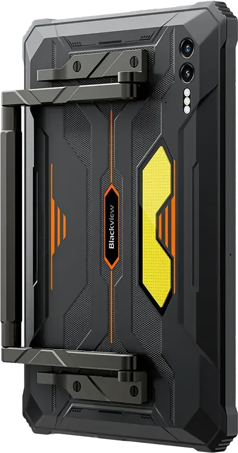 Planšetė Blackview Active 10 Pro Rugged Tab 12GB/512GB, 10,95 colio FHD+1920x1200 IPS 90Hz Corning Glass 3, MT6878 aštuonių branduolių, 50MP priekinė / 108MP-20MP galinė kamera, 5 mm3 nught0, 0,5 mm FC, Android 14, NFC, piršto atspaudas, MIL-STD-810H, Oranžinis