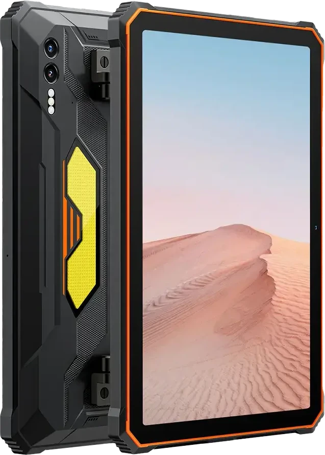 Planšetė Blackview Active 10 Pro Rugged Tab 12GB/512GB, 10,95 colio FHD+1920x1200 IPS 90Hz Corning Glass 3, MT6878 aštuonių branduolių, 50MP priekinė / 108MP-20MP galinė kamera, 5 mm3 nught0, 0,5 mm FC, Android 14, NFC, piršto atspaudas, MIL-STD-810H, Oranžinis